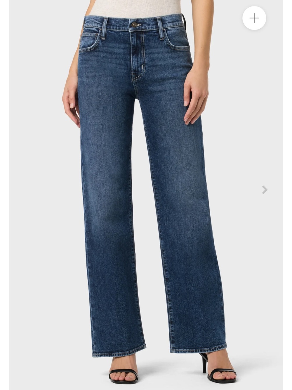 HUDSON Rosalie Wide Leg Jeans Womens 26 Callisto High Rise Stretch Denim Y2K
